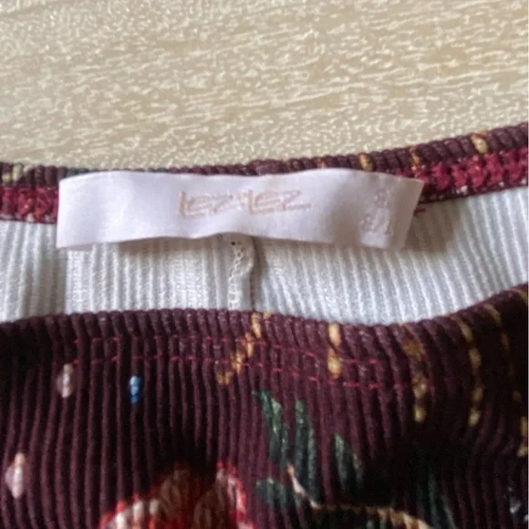 Lez A Lez Brazil Garden Burgundy Red Midi Dress Colorful Knit Dark Cottagecore - Picture 13 of 15